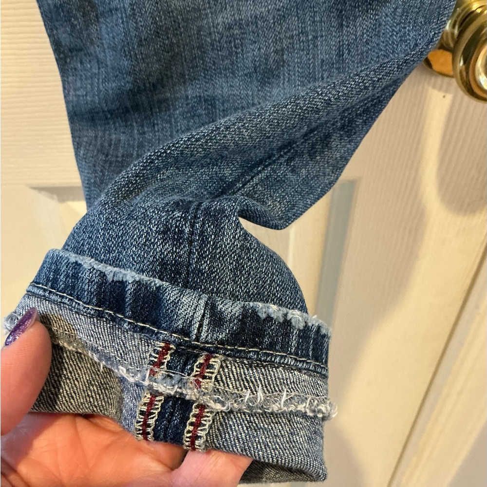 BUCKLE MEK OAXACA Low Rise Western Grunge Straight Leg Jean Unique Womans SZ 31 - Picture 6 of 13